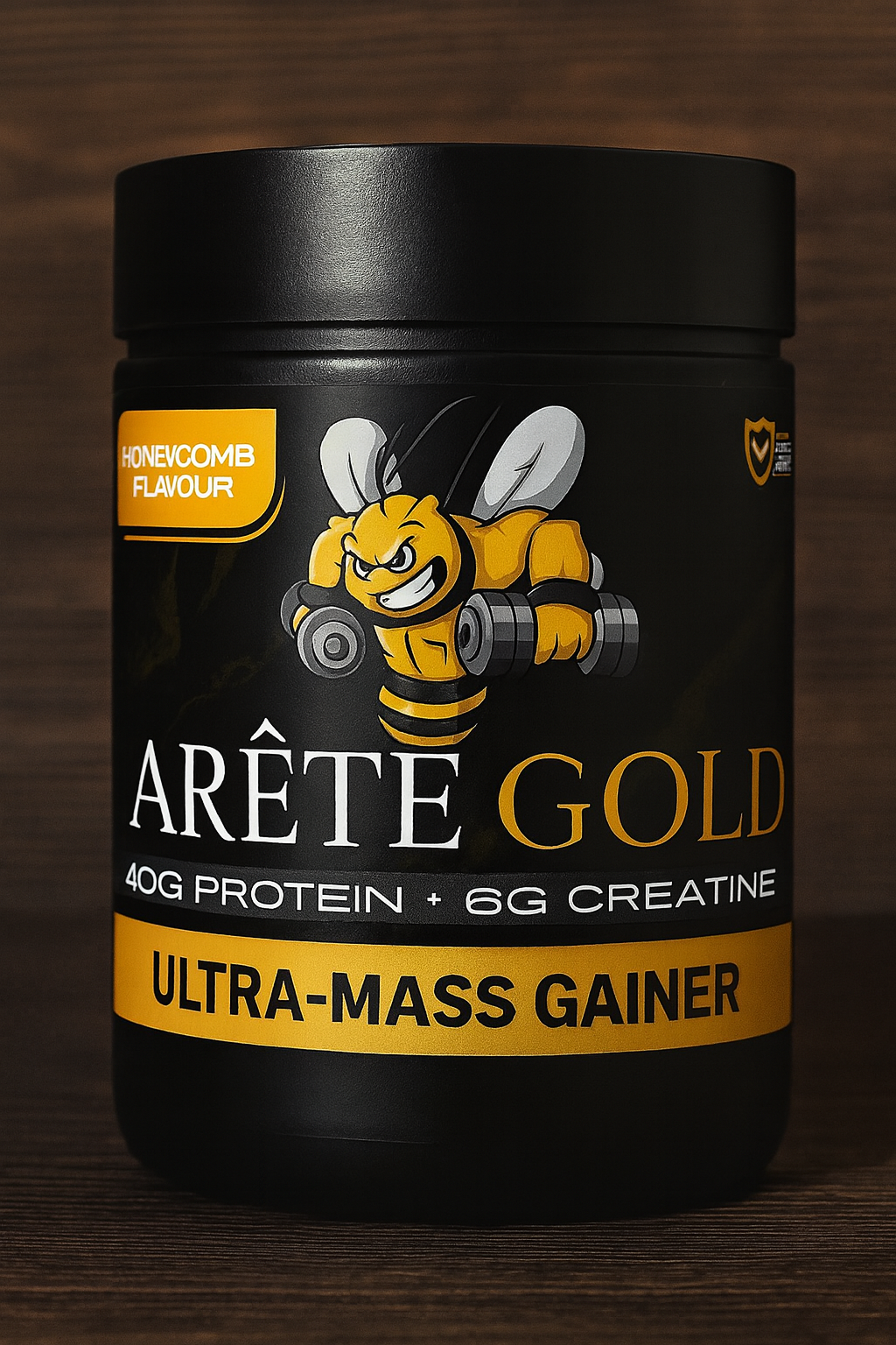 ARÊTE GOLD™ Ultra-Mass Gainer – Honeycomb Flavour
40g Protein • 6g Creatine • Premium Muscle Fuel